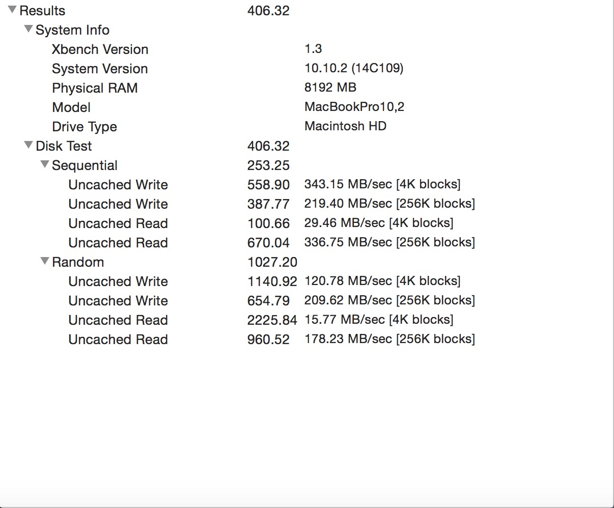 FileVault 2 Enabled Performance Numbers